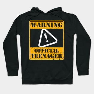 Warning Official Teenager Gift Hoodie